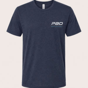 PBO Logo Tee Heather Navy