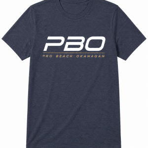 PBO Logo Tee Heather Navy